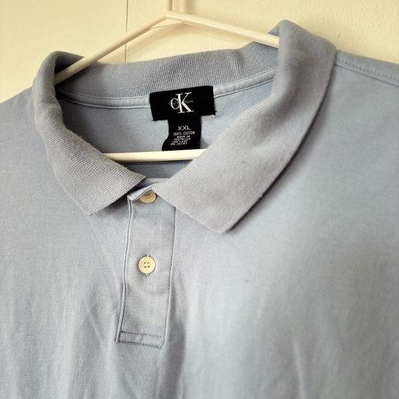 🎉4/30$🎉 Calvin Klein Light Blue Polo Shirt - Size XXL - Picture 2 of 6